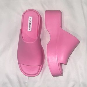 Steve Madden pink platforms